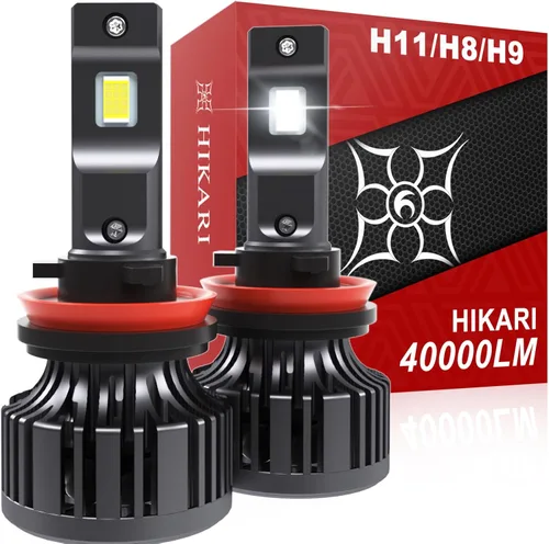 Vista 9 de HIKARI WINGS 2026 40000LM Bombillas LED H4 9003 de doble haz, 45W con chips centrales mejorados, kit LED de alto lúmen, 6000K, blanco frío, IP68