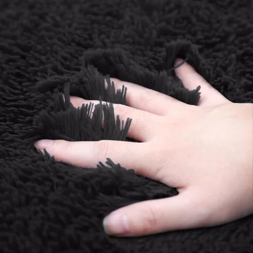 Vista 5 de Juego de alfombras de baño ultrasuaves antideslizantes, 3 piezas de felpilla para bañera, ducha y suelo de inodoro, color sólido absorbente de felpa