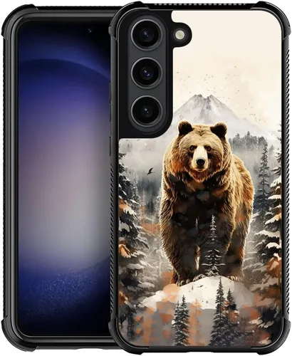 Vista 8 de Funda compatible con Samsung Galaxy S23, diseño de elefantes africanos, diseño increíble a prueba de golpes, antiarañazos, carcasa trasera