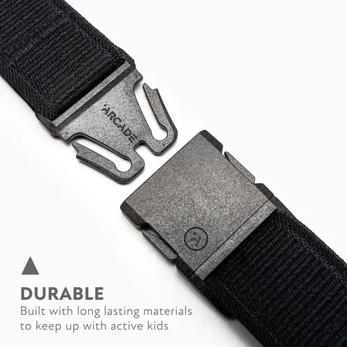 Vista 3 de Arcade Belts A2 Youth Unisex Adventure Belt: Heavy Duty Stretch, Metal Free Buckle