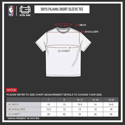 Vista 6 de Ultra Game NBA Toddler Boys Super Soft 2 Piece Pajama Set