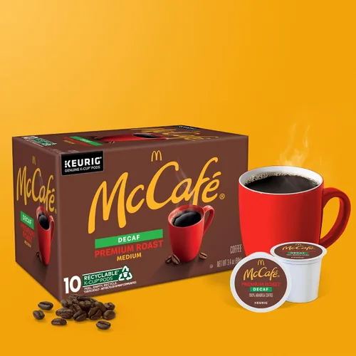 Vista 8 de McCafe Café descafeinado tostado premium, cápsulas Keurig K-Cup de una sola porción, descafeinado, 60 unidades, (6 paquetes de 10)