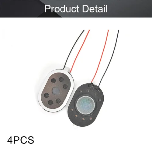 Vista 4 de Fielect 4 unids 1.5 W 8 Ohm DIY altavoz magnético altavoz de audio DIY altavoz de repuesto de forma ovalada