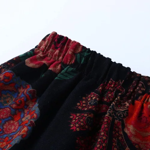 Vista 6 de QULSE Pantalones capri para mujer, pantalones palazzo, pantalones de descanso de pierna ancha, pantalones recortados, pantalones holgados