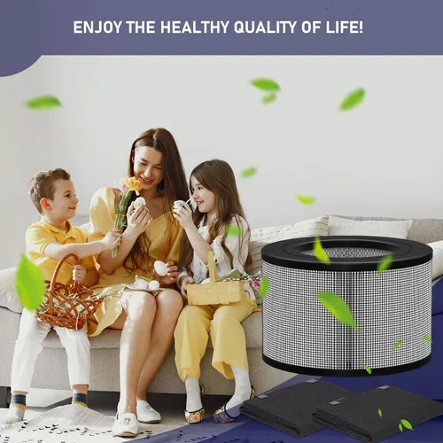 Vista 6 de Ontheone 50250-S - Juego de filtros HEPA de repuesto y prefiltro de carbono compatible con purificador de aire Honey-well 24000 24500 50250-S 52500