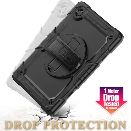 Vista 7 de SEYMAC stock Funda para Samsung Galaxy Tab A8 de 10.5 pulgadas, funda de protección contra caídas de cuerpo completo con protector de pantalla