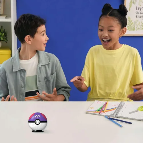 Vista 4 de Ravensburger Rompecabezas 3D 11564 - Bola de rompecabezas Pokémon Pokéballs - Master Ball - [ES] Master Ball - 54 piezas - para fanáticos de Pokémon