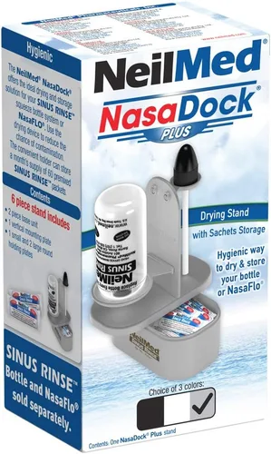 Vista 8 de NeilMed Soporte NasaDock Plus, negro