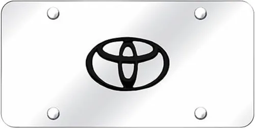 Vista 7 de Au-TOMOTIVE GOLD, INC. Logotipo negro con licencia oficial en la placa de matrícula para Toyota (negro)