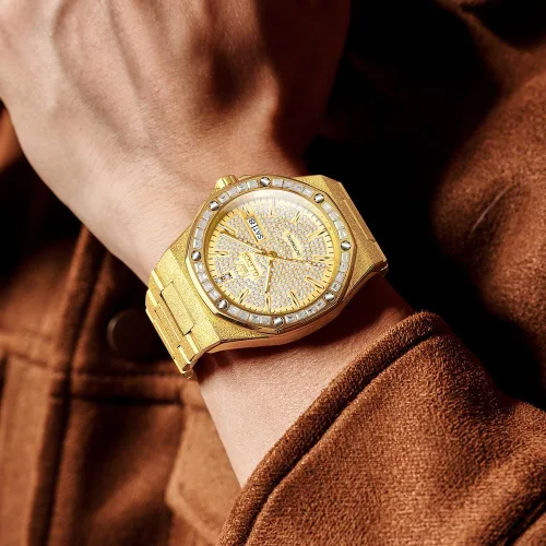 Vista 5 de OLEVS Relojes automáticos para hombre, cuerda automática, mecánico, de negocios, vestido de lujo, acero inoxidable, impermeable, luminoso, reloj
