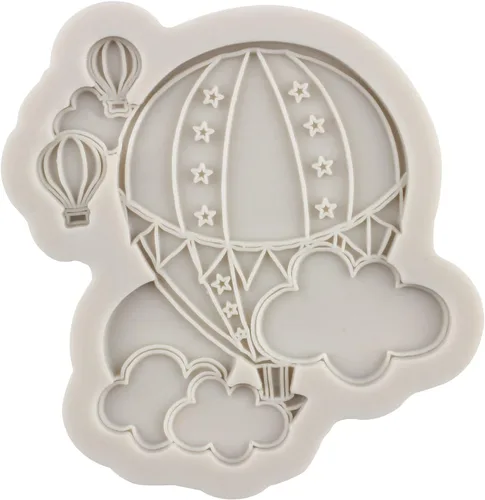 Vista 7 de Sijiangmold Moldes de silicona para globos de aire caliente para decoración de pasteles, decoración de cupcakes, caramelo y chocolate, polimero