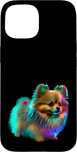 Vista 6 de Funda para iPhone 16 con diseño de raza de cachorro de Pomerania para mujeres o niñas