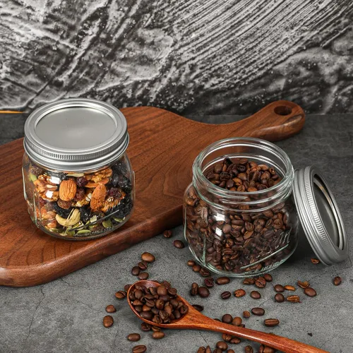 Vista 7 de Ieavier 12 tarros Mason de boca ancha de 16 onzas con tapas herméticas y 16oz-12