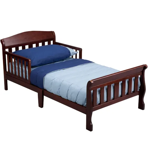 Vista 15 de Delta Children Canton - Cama para niños pequeños, albaricoque + colchón Delta Children Twinkle Galaxy de doble cara con núcleo de fibra reciclada