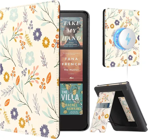 Vista 20 de CoBak Funda con soporte para Kindle Paperwhite - Funda de piel sintética duradera con función de apagado y encendido automático, ranura
