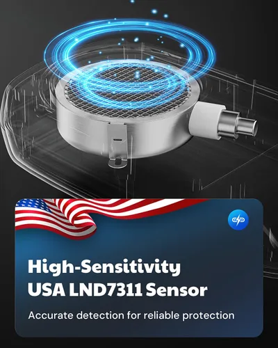 Vista 8 de Contador Geiger Radar-9989 con sensor USA LND7311, detector de radiación nuclear de alta precisión para detección de rayos X alfa-beta-gamma