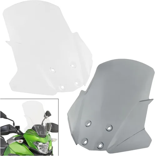 Vista 3 de Parabrisas delantero compatible con Versys-X KLE 300 ABS Versys X300 KLE300 2017-2021 (color : transparente (transparente), tamaño: 7)