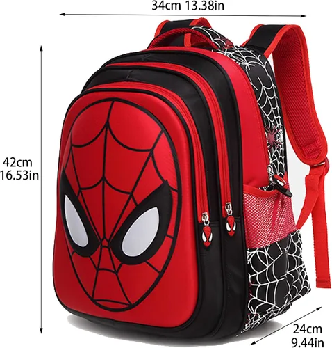 Vista 2 de Mochilas para niños y niñas, mochilas 3D impermeables de dibujos animados, azul, (Style Light Blue), L