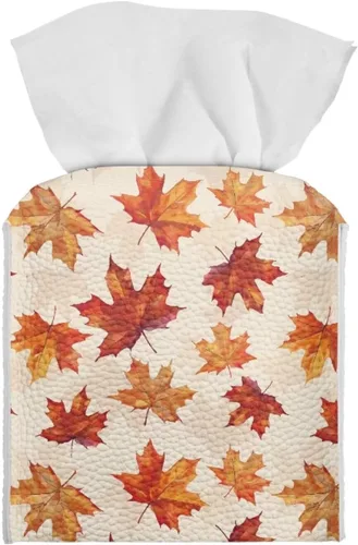 Vista 27 de Lindas decoraciones de ajolote con estampado de animales, caja de pañuelos de cuero, soporte de Navidad, organizador de papel de seda impermeable