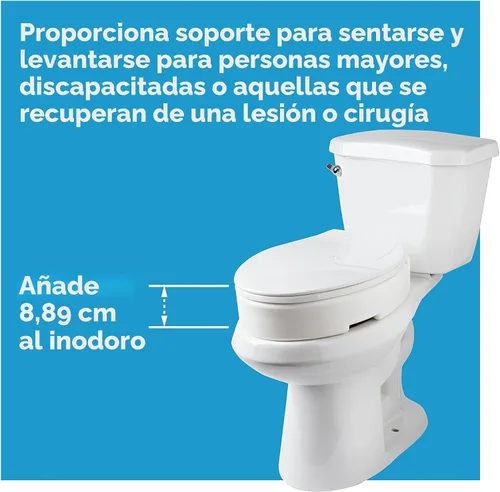 Vista 5 de Asiento elevador para inodoro, de Carex Health Brands