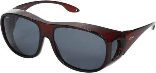 Vista 9 de yodo Gafas de sol que se ajustan sobre gafas con lentes polarizadas para hombres y mujeres Negro