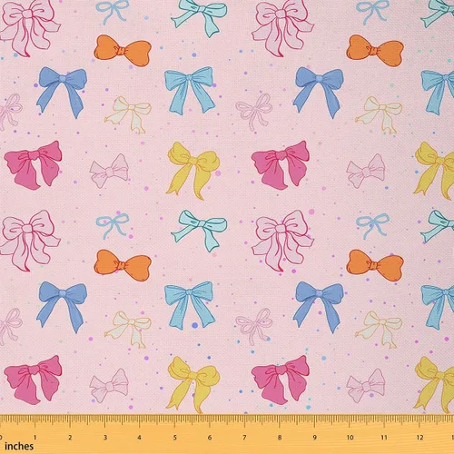 Vista 33 de Tela con Patrón de Ajolote Rosa por Yarda Estilo de Dibujos Animados Encantadora Tela de Vida Silvestre para Niños Adolescentes Flores Hojas Lindo