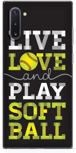 Vista 15 de Inspired Cases - Compatible con iPhone Xs Max - Funda protectora con textura 3D para Apple iPhone Xs Max - Live Love & Play Softbol
