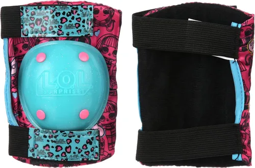 Vista 3 de LOL Surprise Signature Series - Rodilleras protectoras y coderas para bicicleta de niños, para mayores de 3 años, color rosa