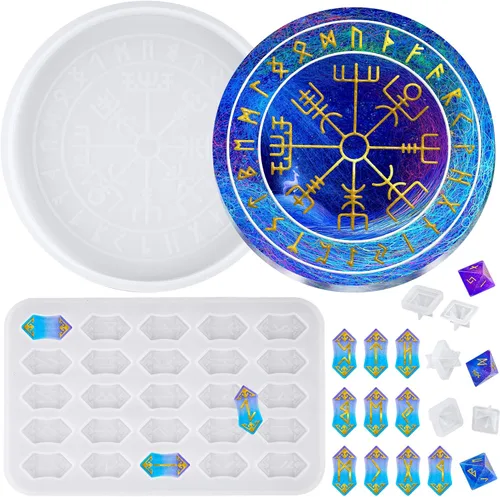 Vista 10 de NiArt Molde de resina de silicona, caja de almacenamiento de constelación, organizador de joyas, tarro de resina epoxi del zodiaco DIY con tapas