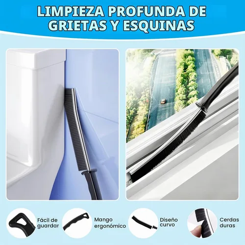 Vista 6 de Kit limpiador de ventilación de secadora - Cepillo largo de limpieza de ventilación de secadora con removedor de pelusas, cepillo de limpieza
