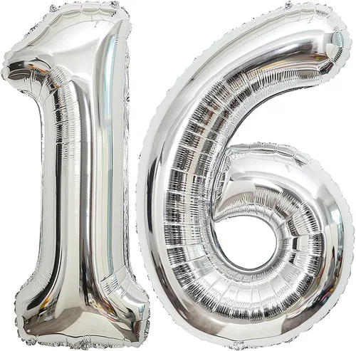 Vista 20 de Globos de 0 números plateados 0 globos de número 40 pulgadas número 0 globos de aluminio Mylar