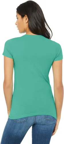 Vista 2 de Bella Canvas Camiseta de manga larga para mujer, Turquesa