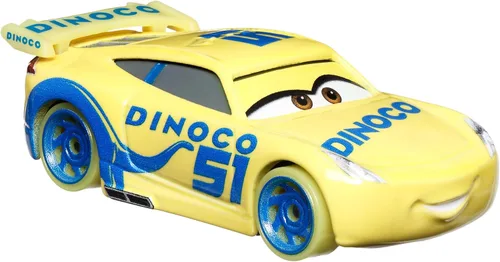 Vista 2 de Disney Pixar Cars Glow Racers - Dinoco Cruz Ramírez - Coches Metal