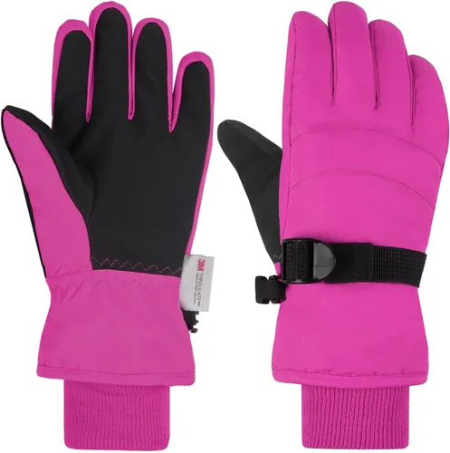Vista 15 de AMYIPO - Guantes de invierno para niños y niñas, ideales para esquí, nieve, snowboard