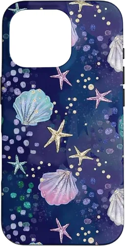 Vista 20 de Summer Aesthetic Seashell Purple Ocean Case for iPhone 17