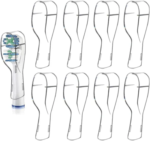 Vista 10 de 12 fundas reutilizables para cepillos de dientes compatibles con cabezales de cepillo de dientes eléctricos Oral B para un mejor cepillado