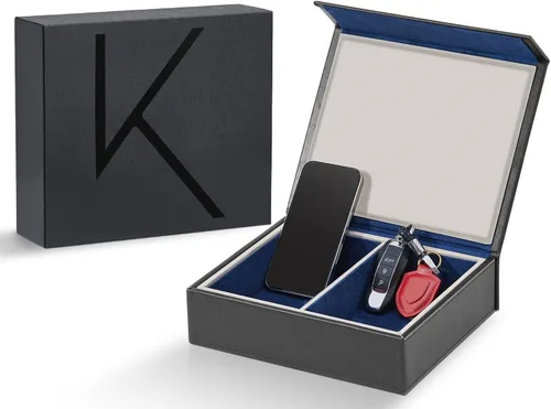 Vista 17 de KK7-DG Faraday - Caja protectora, blindaje de señal, llave antirrobo de coche y bloqueador RFID para vehículos, diseño compacto (verde aguamarina)