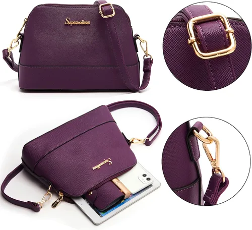 Vista 6 de Soperwillton - Juego de bolsas para mujer a la moda, 5