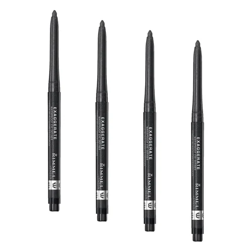 Vista 4 de Delineador de ojos impermeable Rimmel London Exaggerate, altamente pigmentado, de larga duración, con difuminador incorporado, 230, Océano Profundo