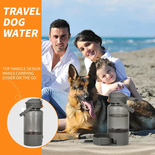 Vista 5 de Dispensador de agua portátil para perros de 50 onzas, dispensador de agua para perros para uso portátil, lo que permite una fácil hidratación