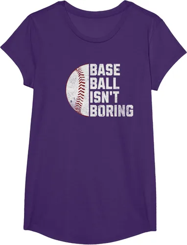 Vista 16 de Camiseta Baseball Isn't Boring, Negro