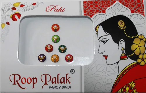 Vista 8 de IS4A Paquete de 10 calcomanías Bindi para mujer, joyería Bindi para la frente, Indian Bindi, joyas faciales multicolor