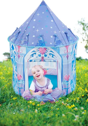Vista 4 de Kidodo - tienda de campaña para niños, juguete para niños, tienda de campaña desplegable, casa de juegos para niños para interiores, Azul