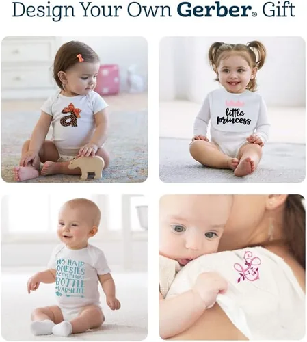 Vista 2 de Gerber Paquete de 3 camisetas sin cordones de manga corta para bebé niña