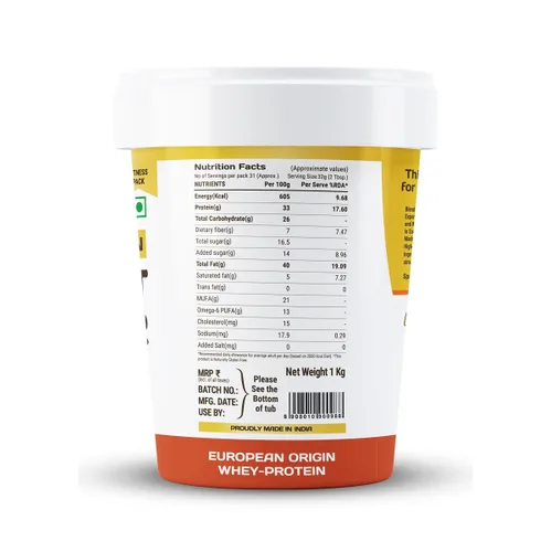 Vista 9 de Pintola Mantequilla de maní ALTA Proteína (Organic Jagggery) (Cremosa, 2.2 lbs)