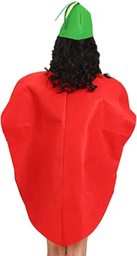 Vista 4 de La moriposa - Disfraz unisex para Halloween diseño de calabaza fresa manzana árbol de sandía traje de frutas con sombrero