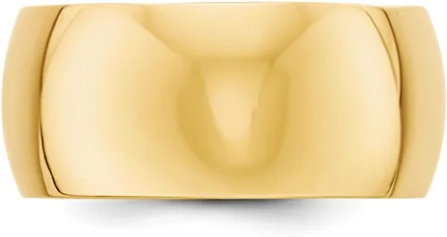 Vista 2 de Anillo de boda de oro amarillo macizo de 14 quilates de 0.394in para hombre