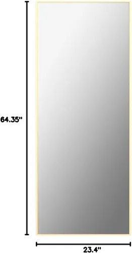 Vista 7 de CONGUILIAO Espejo de longitud completa de 65 x 24 pulgadas, espejo rectangular de pie, espejo de piso grande, espejo de cuerpo completo, espejo