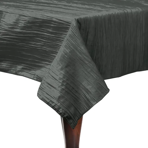 Vista 18 de Ultimate Textile - Paquete de 2 - Tafetán arrugado - Mantel rectangular Delano de 50 x 108 pulgadas, color verde manzana