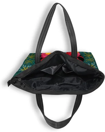 Vista 6 de DIOLPOM Bolso de mano para mujer, bolso de hombro de arte de México, bolsos con asa superior para escuela, trabajo, viajes, gimnasio, compras, Arte